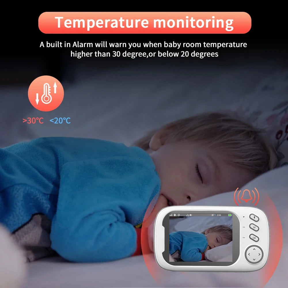 2024 Nuevo monitor inalámbrico para bebés con vídeo 