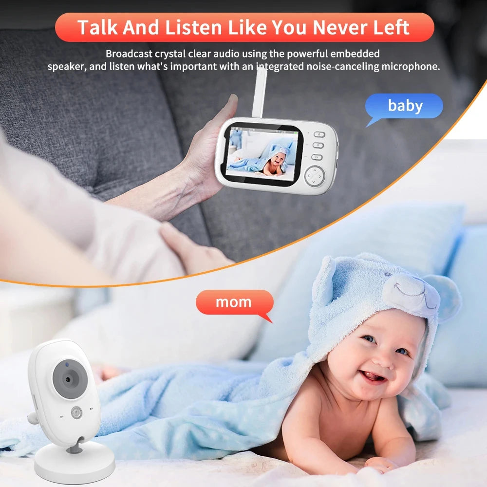 2024 Nuevo monitor inalámbrico para bebés con vídeo 
