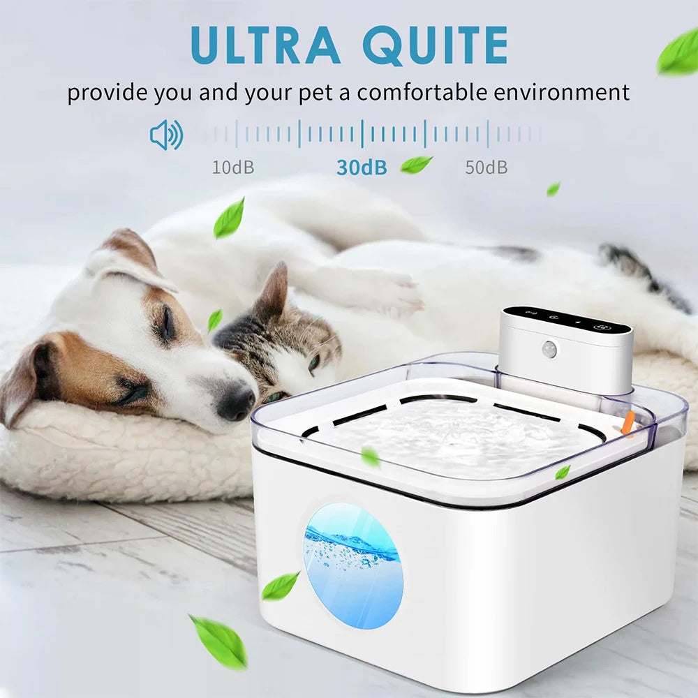 Fuente de agua automática inalámbrica para mascotas